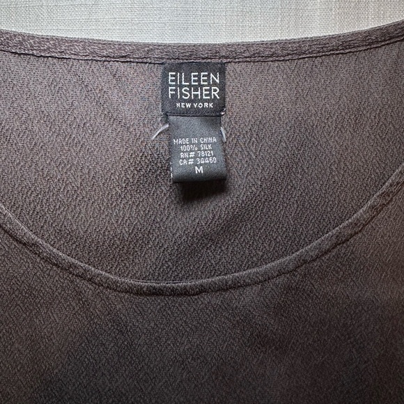 Eileen Fisher Silk Tank in Grey - Picture 5 of 7